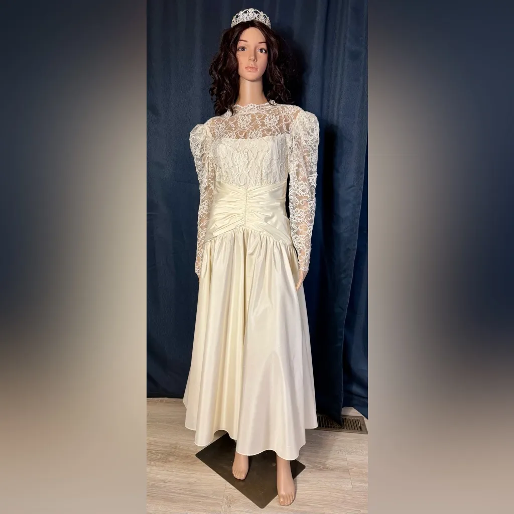 Dessy Creations Vintage Ivory Lace Tea - Image 3