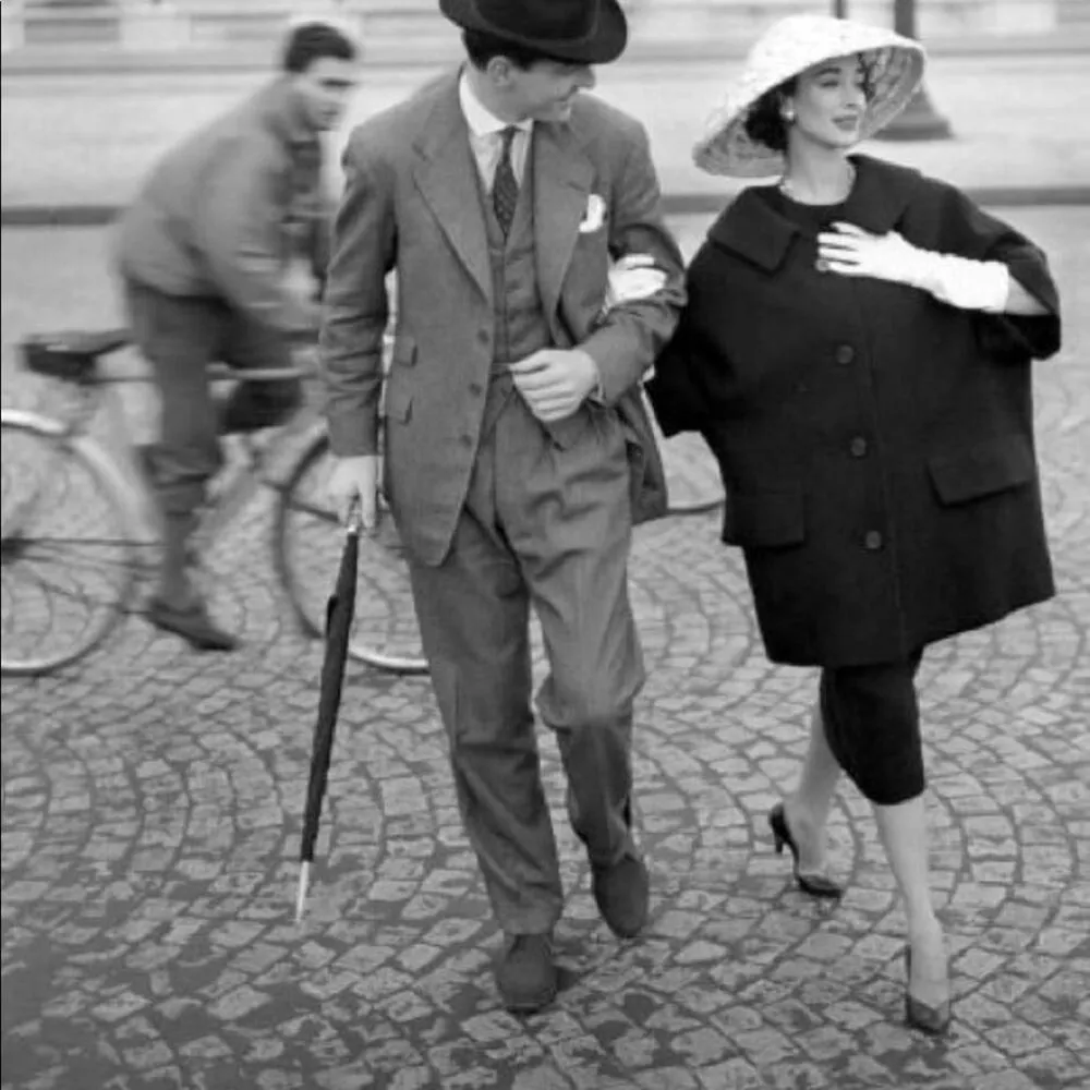 1950s quilted gold swing coat beaded Size M - Image 9