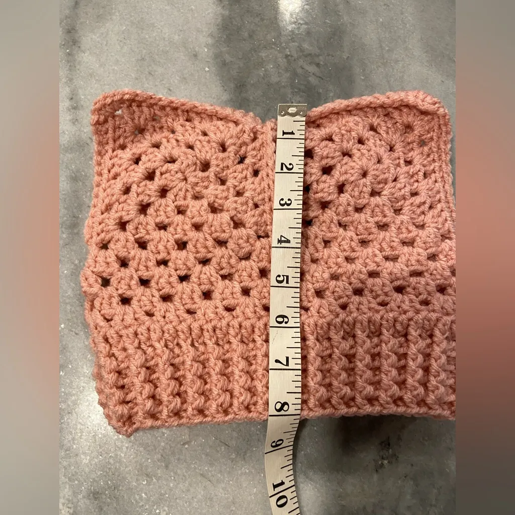 Handmade Crochet Cat Animal Ear Beanie Hat Cozy Ribbed Brim Stretch Winter Hat - Image 6