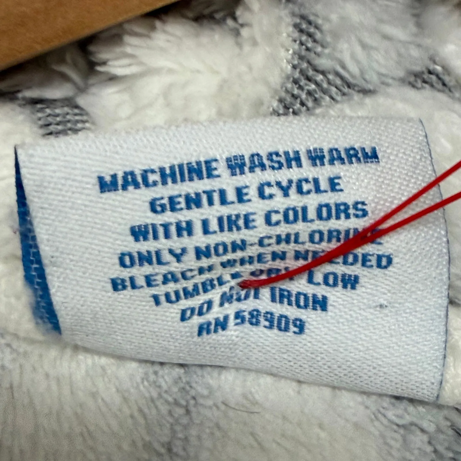 Sleep Sense Plush Robe Womens S White Gray Dot Cozy Soft Cloud Like Feminine - Image 12