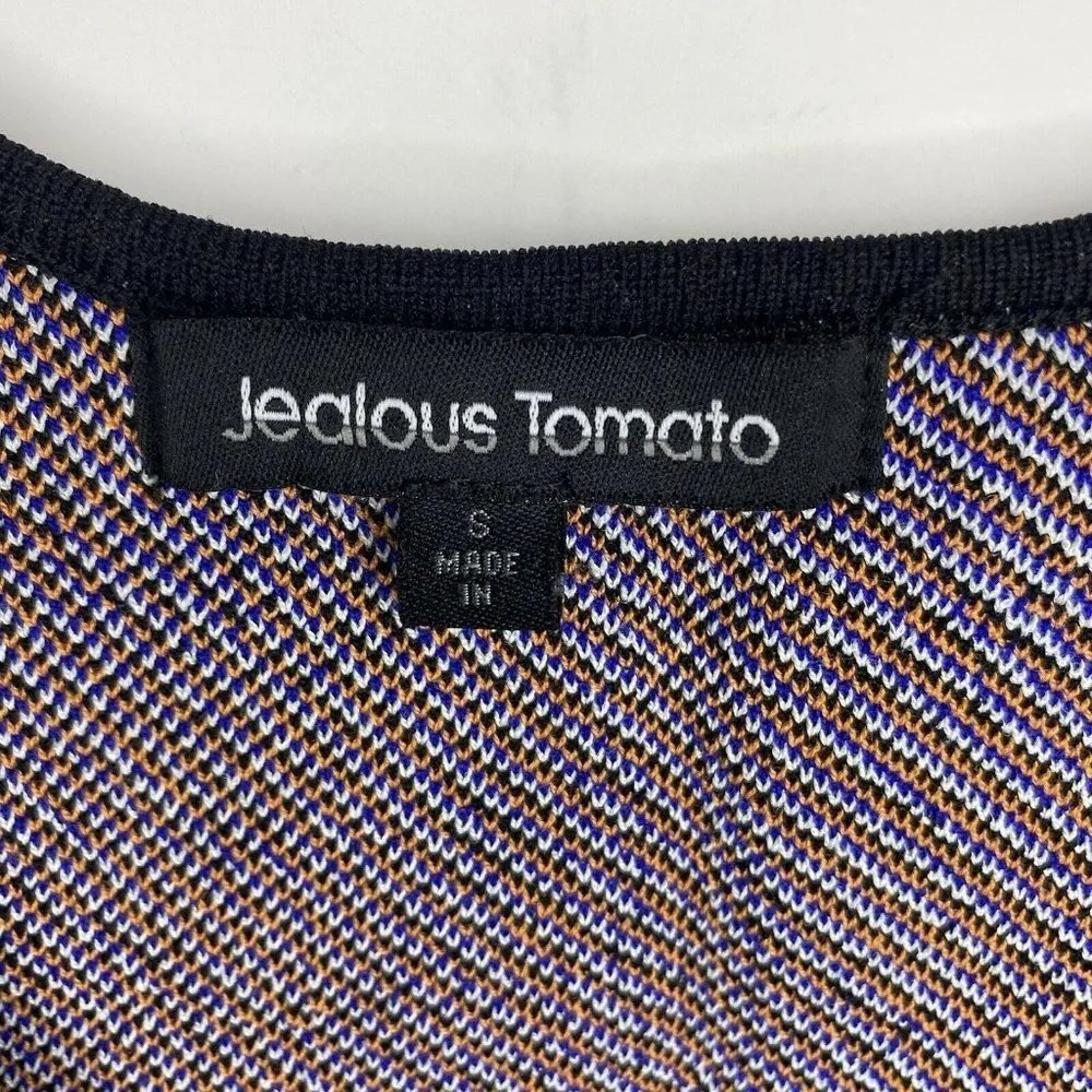 NWOT Jealous Tomato Women Size Small Multicolor Rayon Aztec Sweater Dress NEW - Image 3