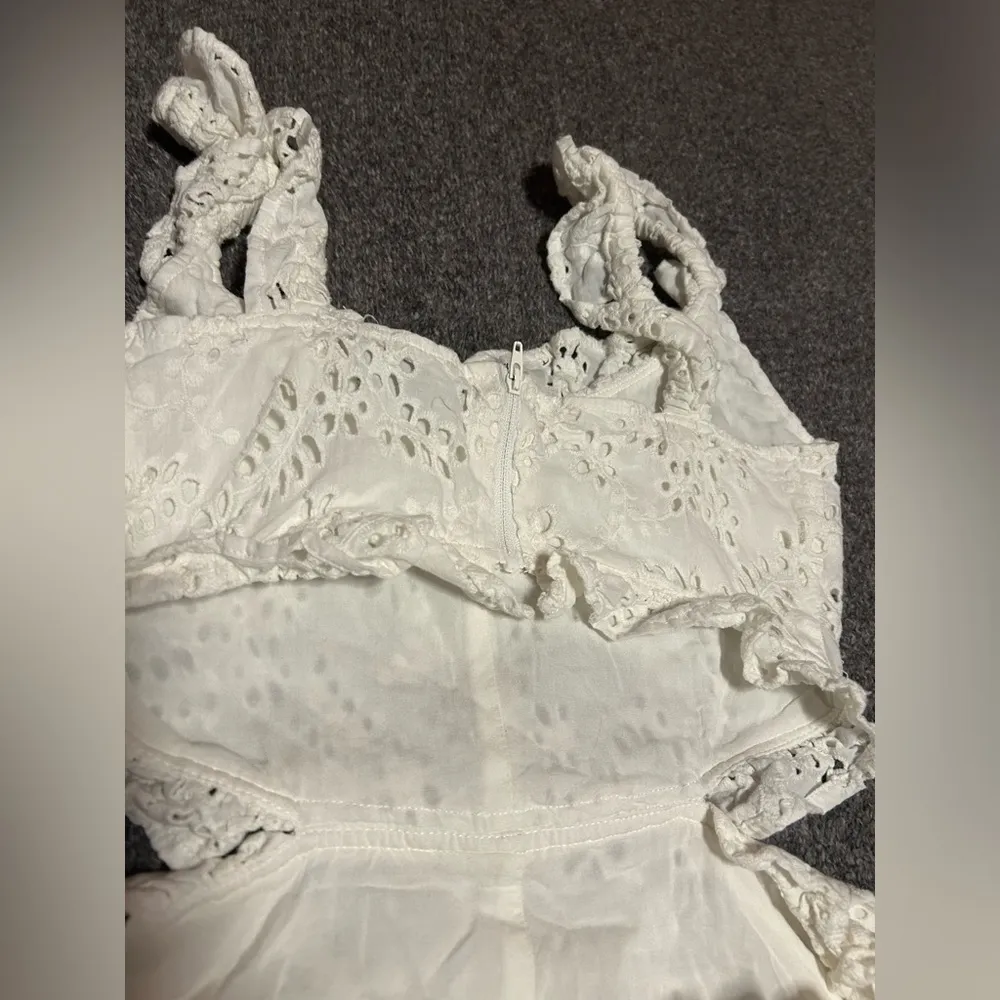 Majorelle $115 Revolve  White Open Back Abigail Romper Size XXS - Image 7