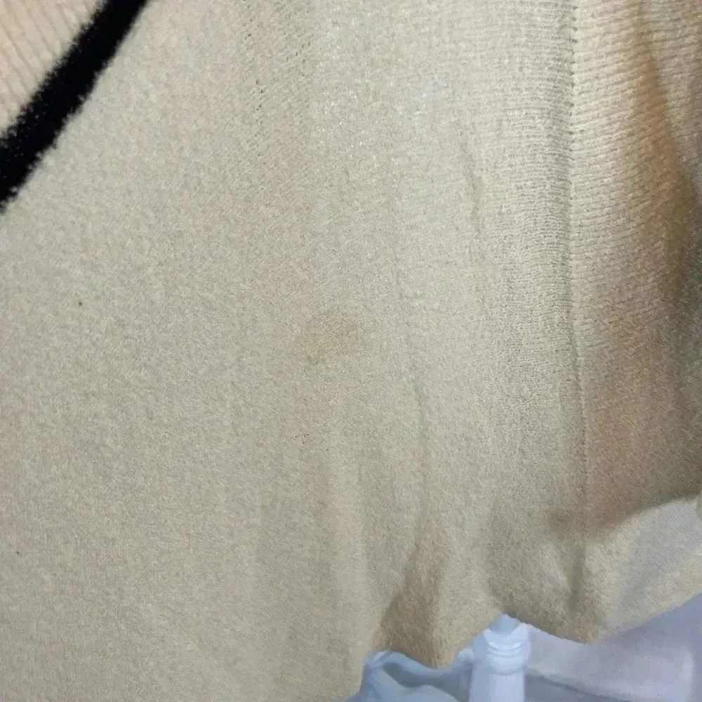 anthropologie SPARROW cream stretchy woven knit cardigan high low woman’s size S - Image 11