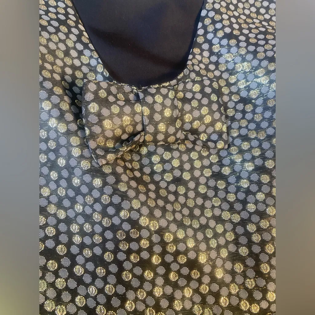 ANTHROPOLOGIE | James Coviello "Josseline" Brocade Metallic Dot Dress XS - Image 10