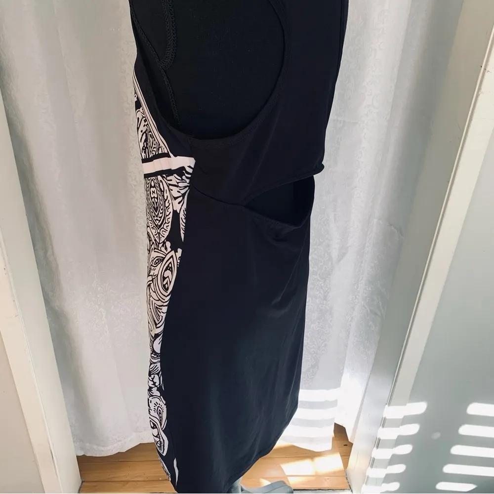 RAMPAGE DAMASK PRINT JERSEY DRESS Sz: L - Image 7