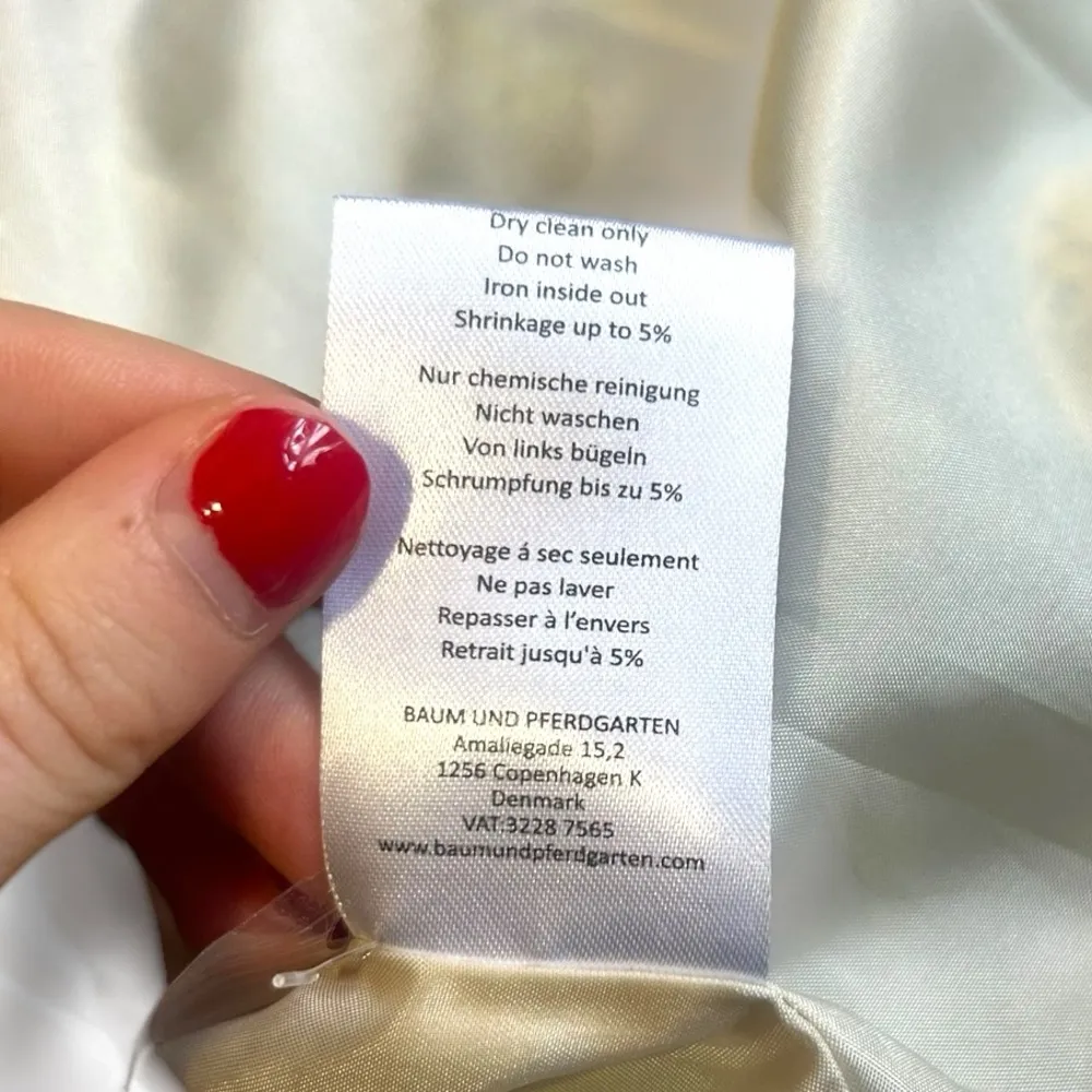 BAUM UND PFERDGARTEN Plaid Vest Jacket Button Up Front Pockets Med Blue White - Image 10