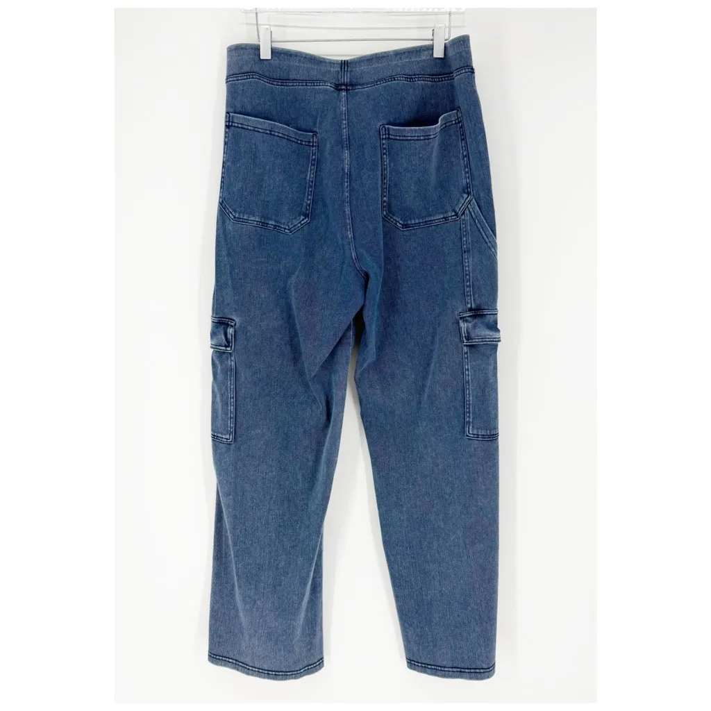 Halara Magic Relaxed Fit Pull On CargoPants XLP Blue - Image 3