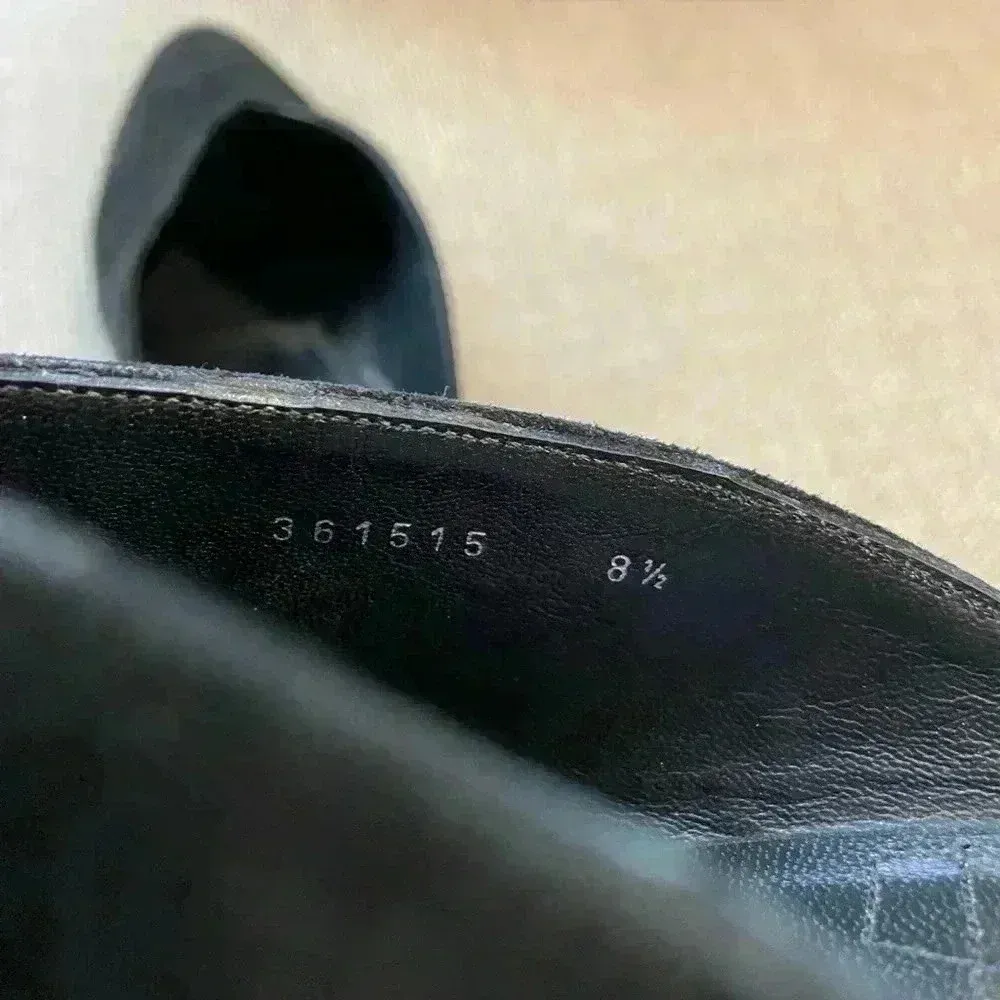 Aquatalia Olima Suede Waterproof Mules Black Size 8 - Image 6