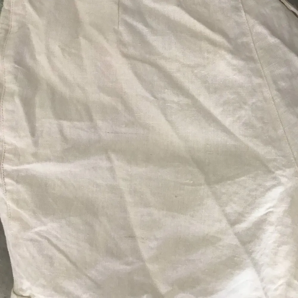 Vintage Happy Legs Dress Shorts Size 9 Linen Cotton Pale Yellow High Wai… - Image 8