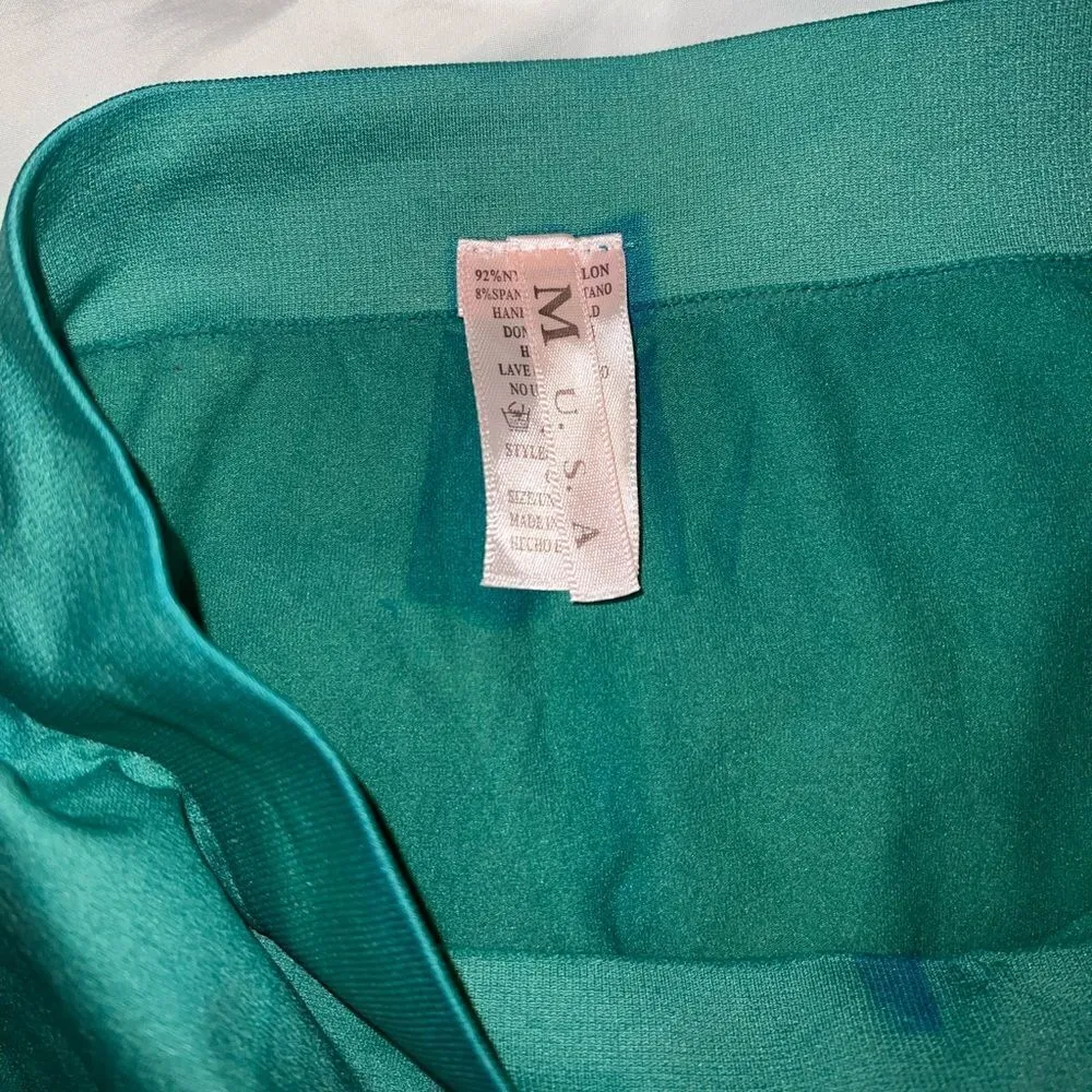 Seamless leggings in teal blue green size M Size M - Image 3