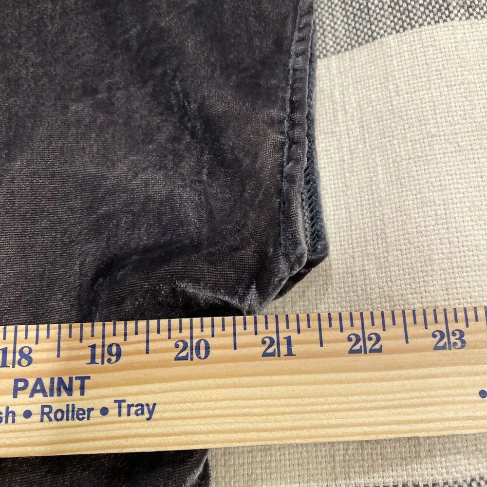 Chelsea & Theodore Dress Size S Grey Velour Velvet Shift Short Sleeve Gray - Image 6