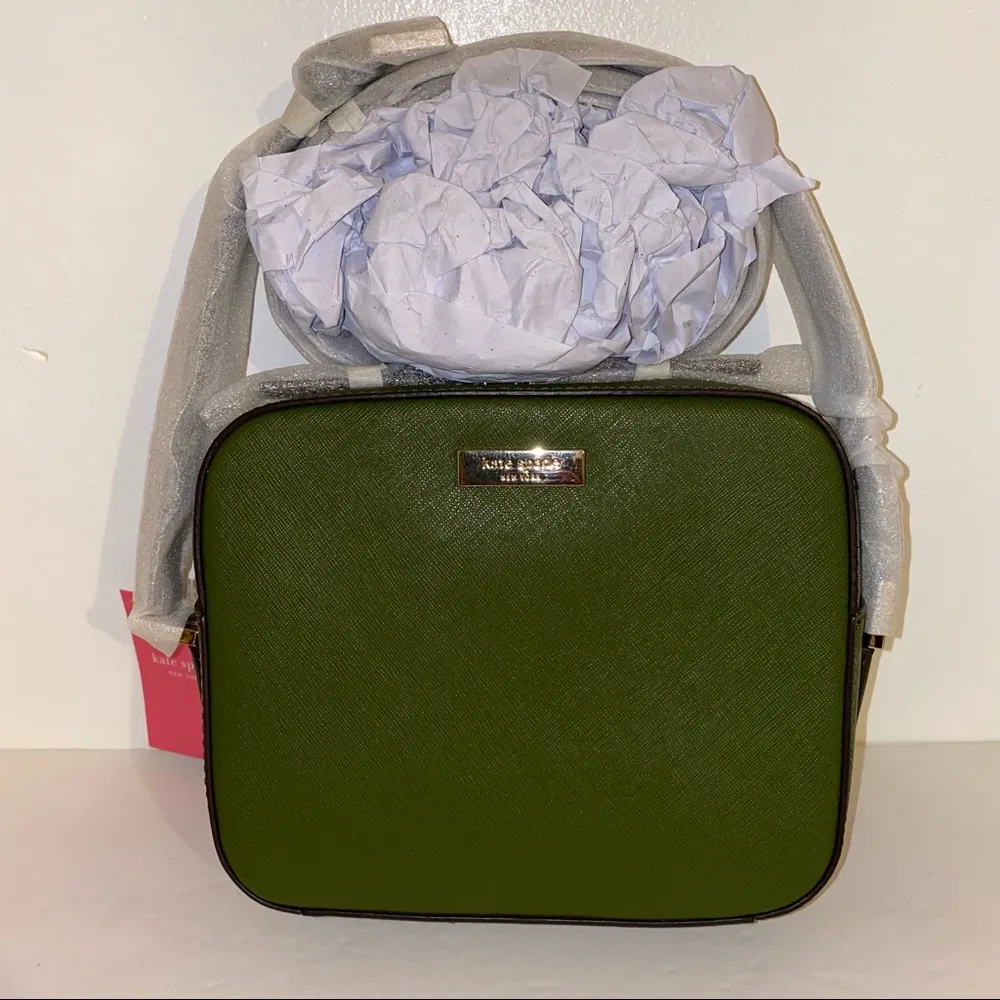 Kate Spade Genuine Leather Cammie Newbury Lane Crossbody Sapling (Dark green) - Image 8