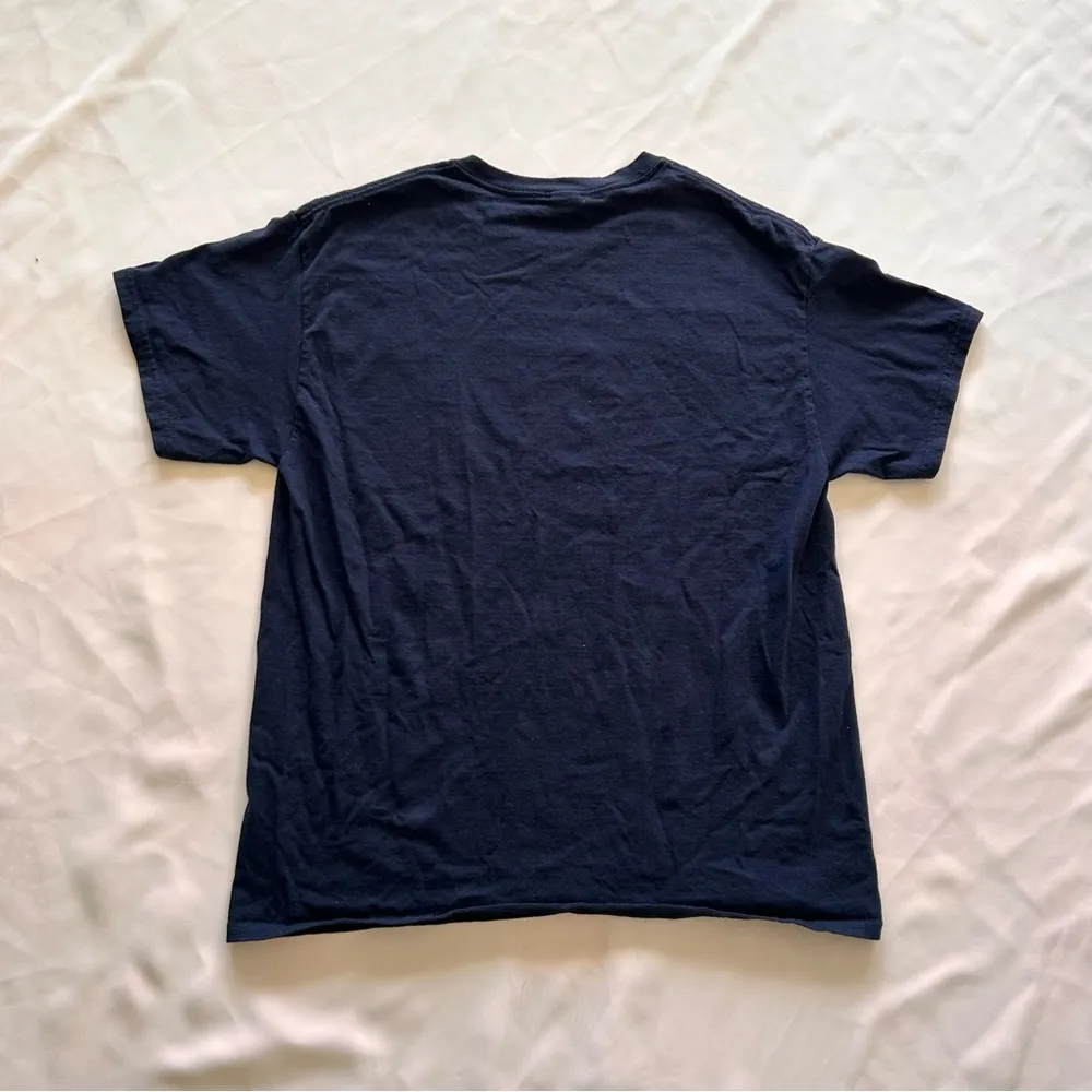 NWOT Alpha Phi Omega Kappa Chi Large Tshirt 100% Cotton Navy Blue Sorority Greek - Image 4