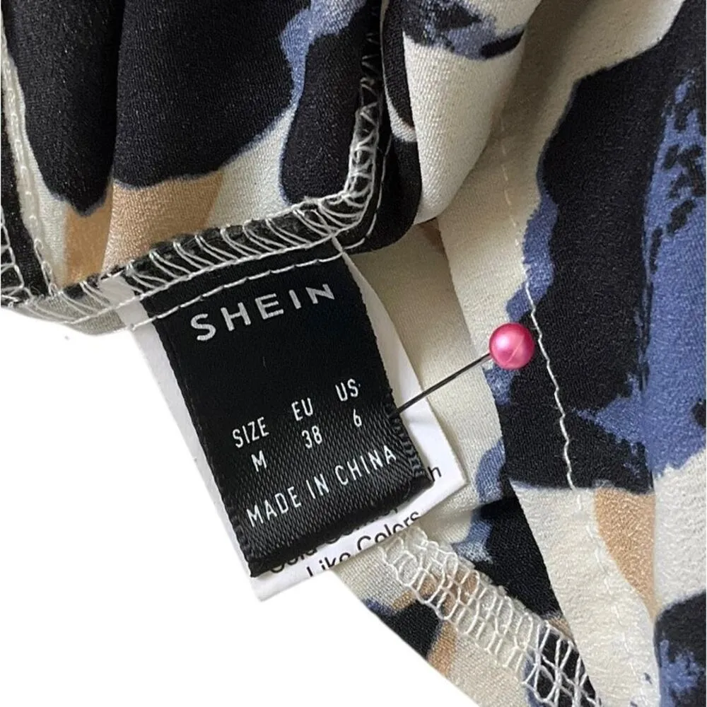 Shein Multicolor One Shoulder Long Sleeve Top Women's Size Medium | 23-10 - Image 5