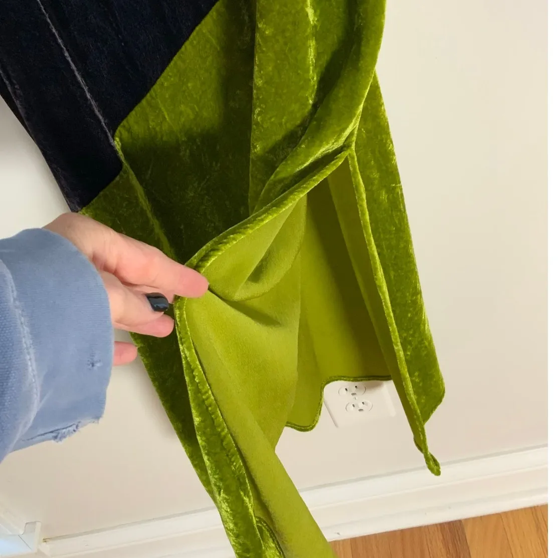 FRNCH The Engy Velvet‎ Dress size large - Image 8