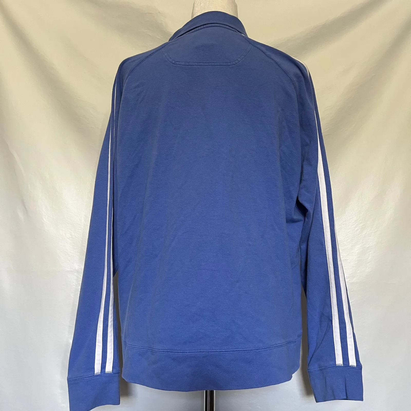 Vtg Y2K Cassini Track Zip Womens Jacket Sz XL Retro Streetwear Athleisure Stripe Blue - Image 8