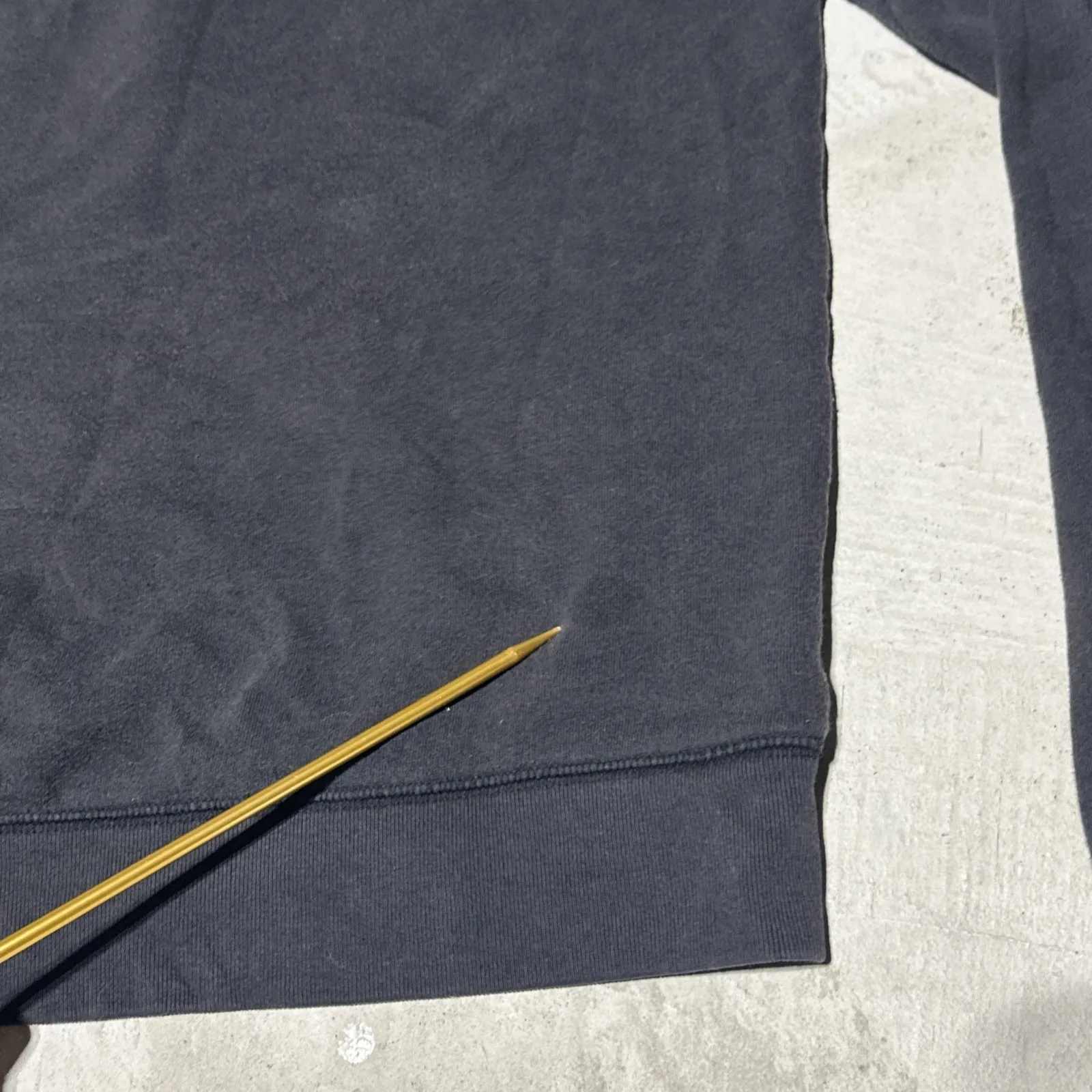 Victoria Secret Pink Sweater Women's SZ M Black Felt Hoodie Pullover Pockets Y2K - Image 13