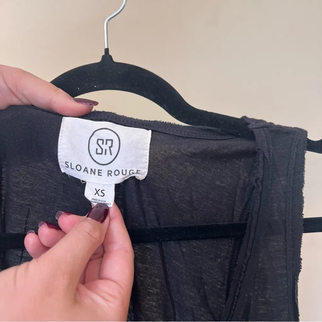 Sloane Rouge Black Sleeveless Top Size XS - Image 3