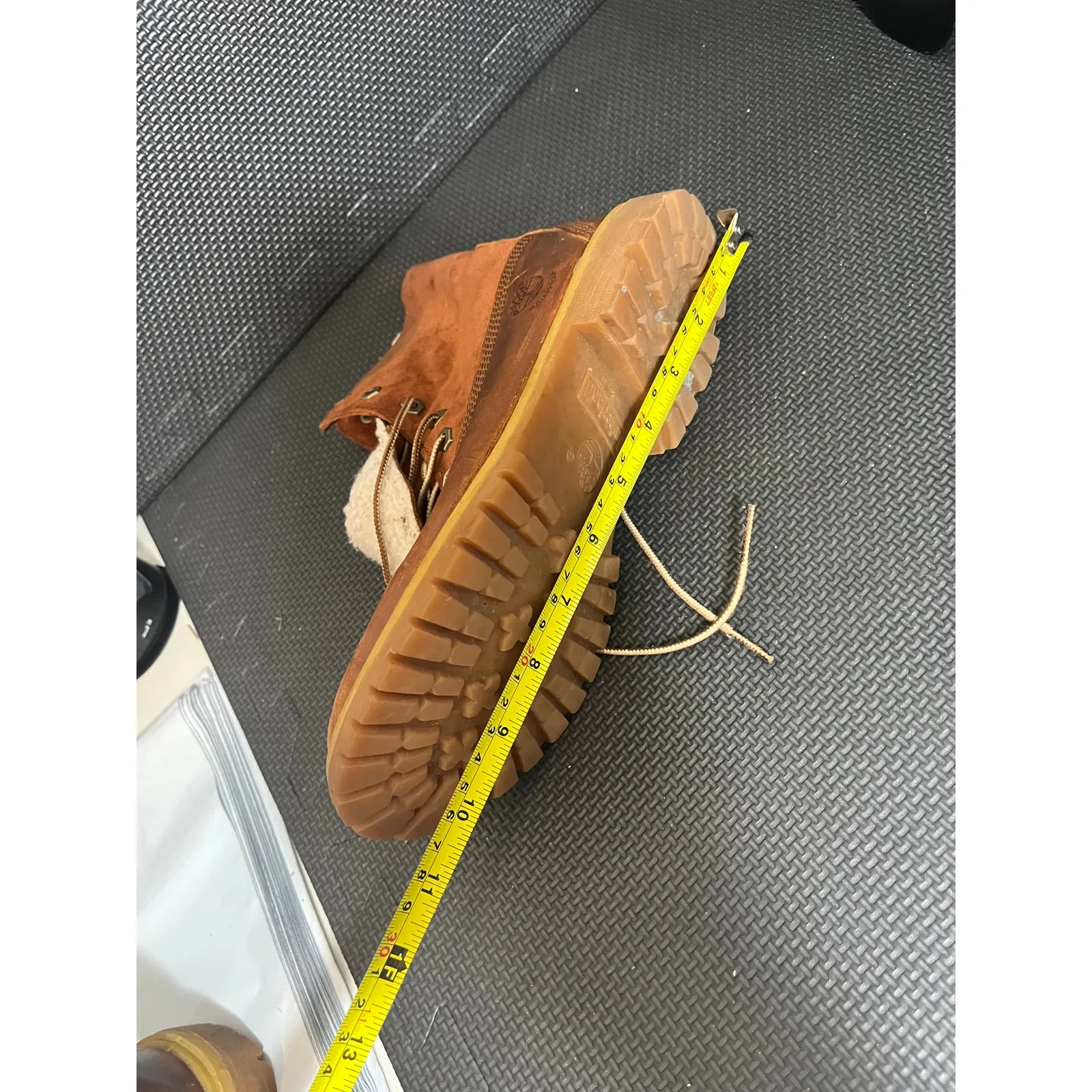 Timberland Womens Fleece Lined Waterproof Brown Leather & Nubuck Boots Size‎ 9 - Image 9