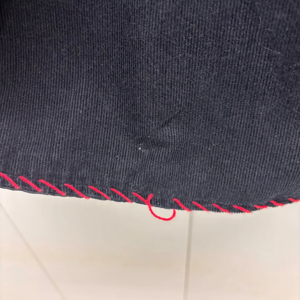 LifeStyle Christmas Cats Vibtage Jacket Fine Wale Corduroy Black Womens Plus Sz Size XXL - Image 8