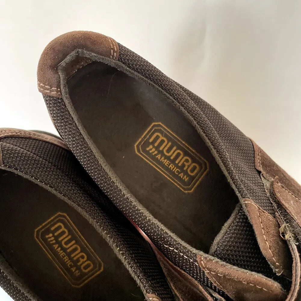 Munro American brown loafer shoes women's size 6.5 comfortable dark sneakers - Image 3