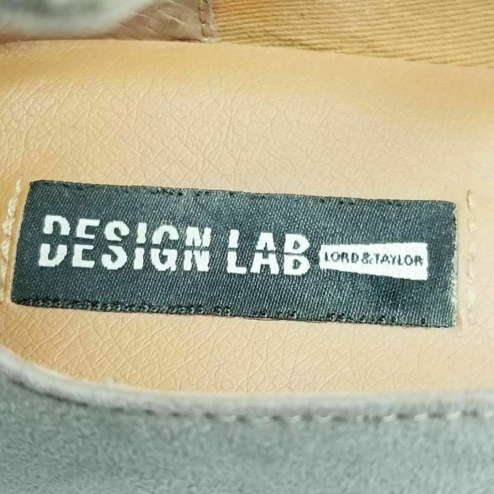 Design Lab Lord & Taylor Womens Mabel Ballet Flat Pointed Toe Mary Jane Shoe 8.5 Gray - Image 11