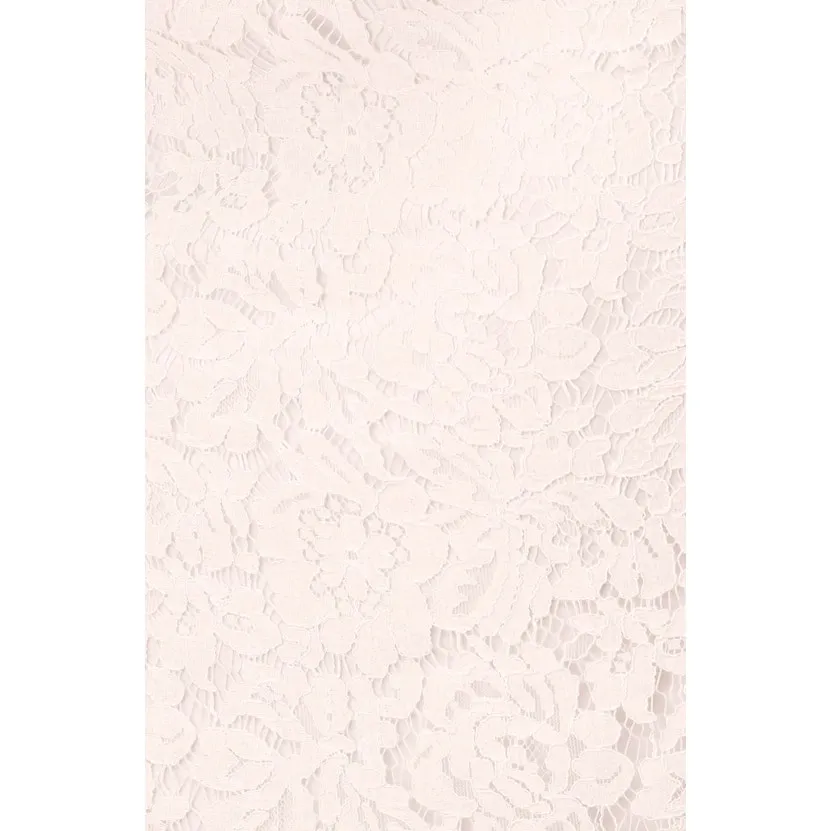 Lulus NWOT Devotion Off-White Eyelash Lace Sheer Cap Sleeve Midi Dress Medium - Image 12