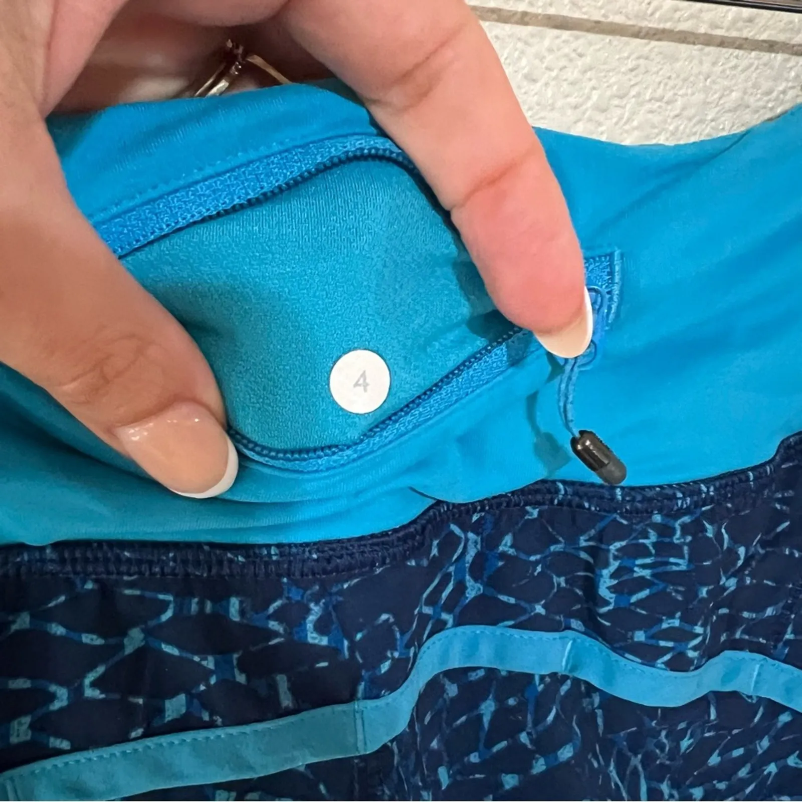 Lululemon Run Times Short in Samba Snake Kayak Blue 4 - Image 6