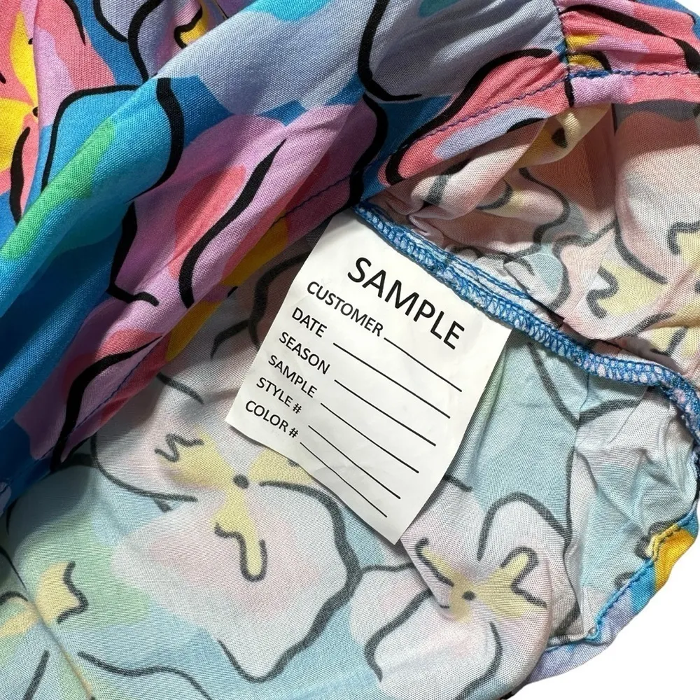 For Love & Lemons Tropical Floral Yasmin Mini Dress US S - Image 10