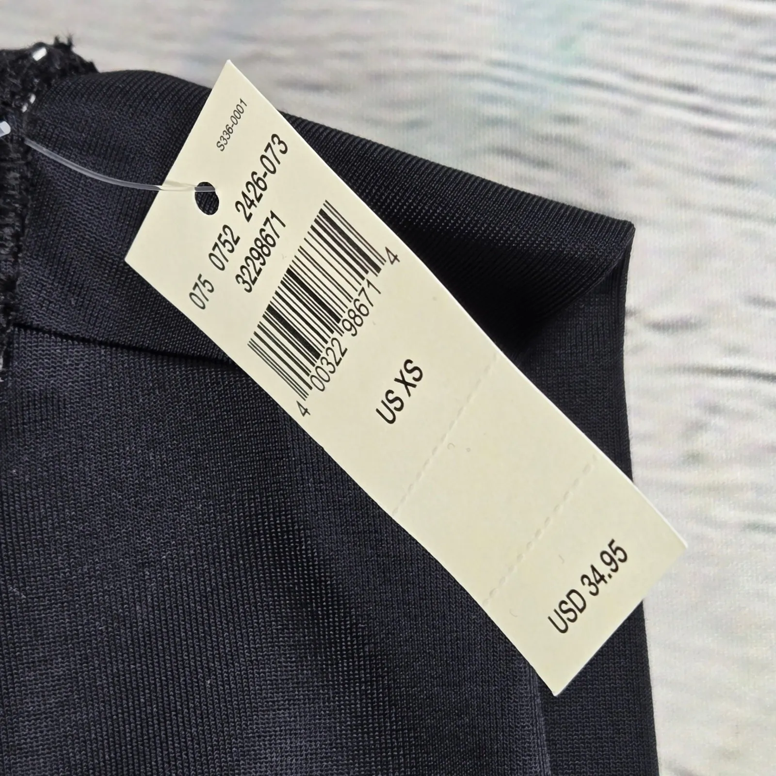 Aerie Black Ruffle Triangle Bikini Swim Top Small XS Adjustable Straps - Image 5