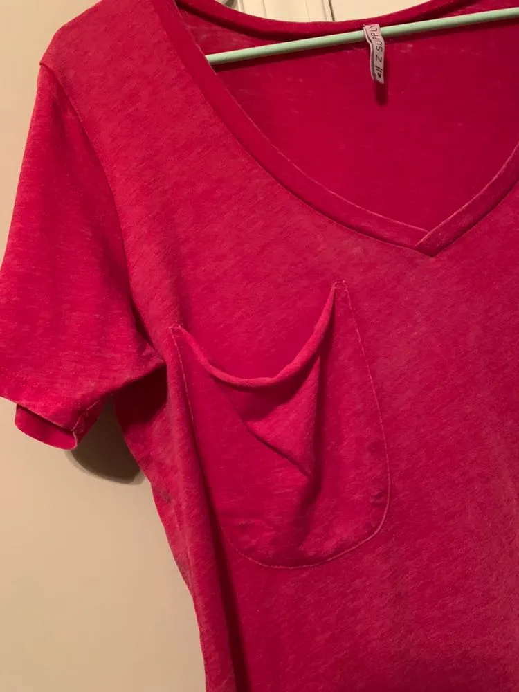Z Supply pink pocket tee - Image 2