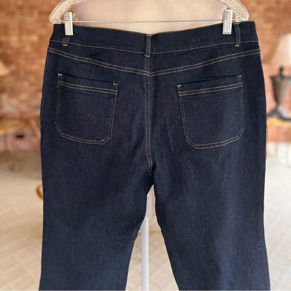 Love Fashion Capri Jeans L Blue Dark Wash Cropped NWOT Size undefined - Image 7