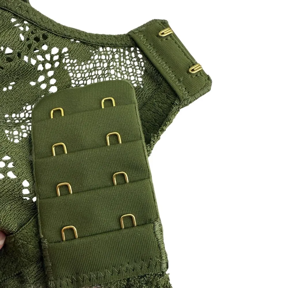 Victoria's Secret Dream Angels Lace Push Up Bra Woodland Green 36D - Image 5