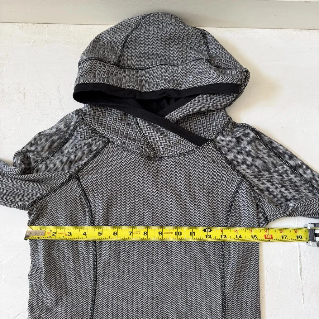 Lululemon Think Fast Hoodie Herringbone Size 6 - Image 11