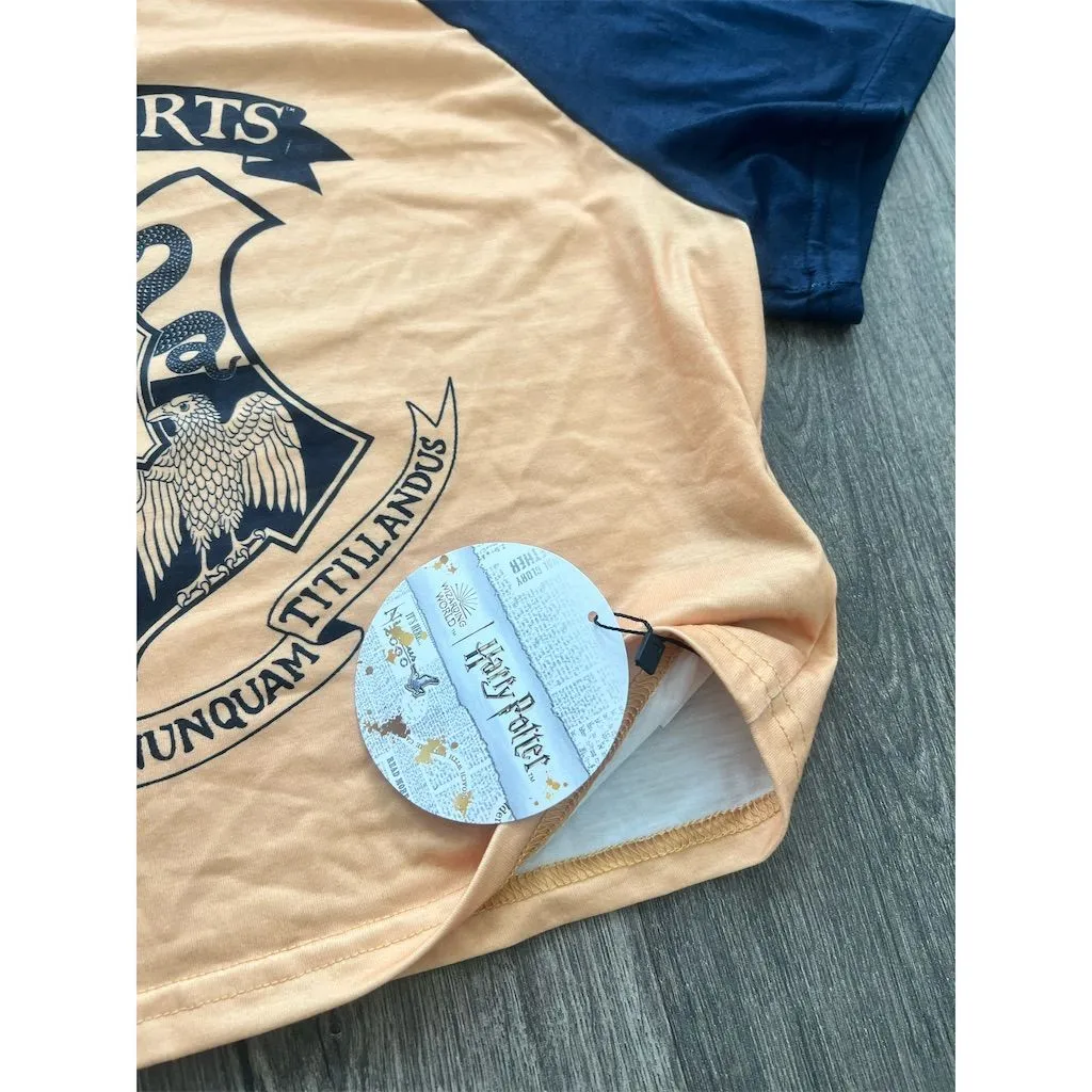 Harry Potter Hogwarts Crest Raglan T-Shirt Unisex 3/4‎ Sleeve L - Image 3