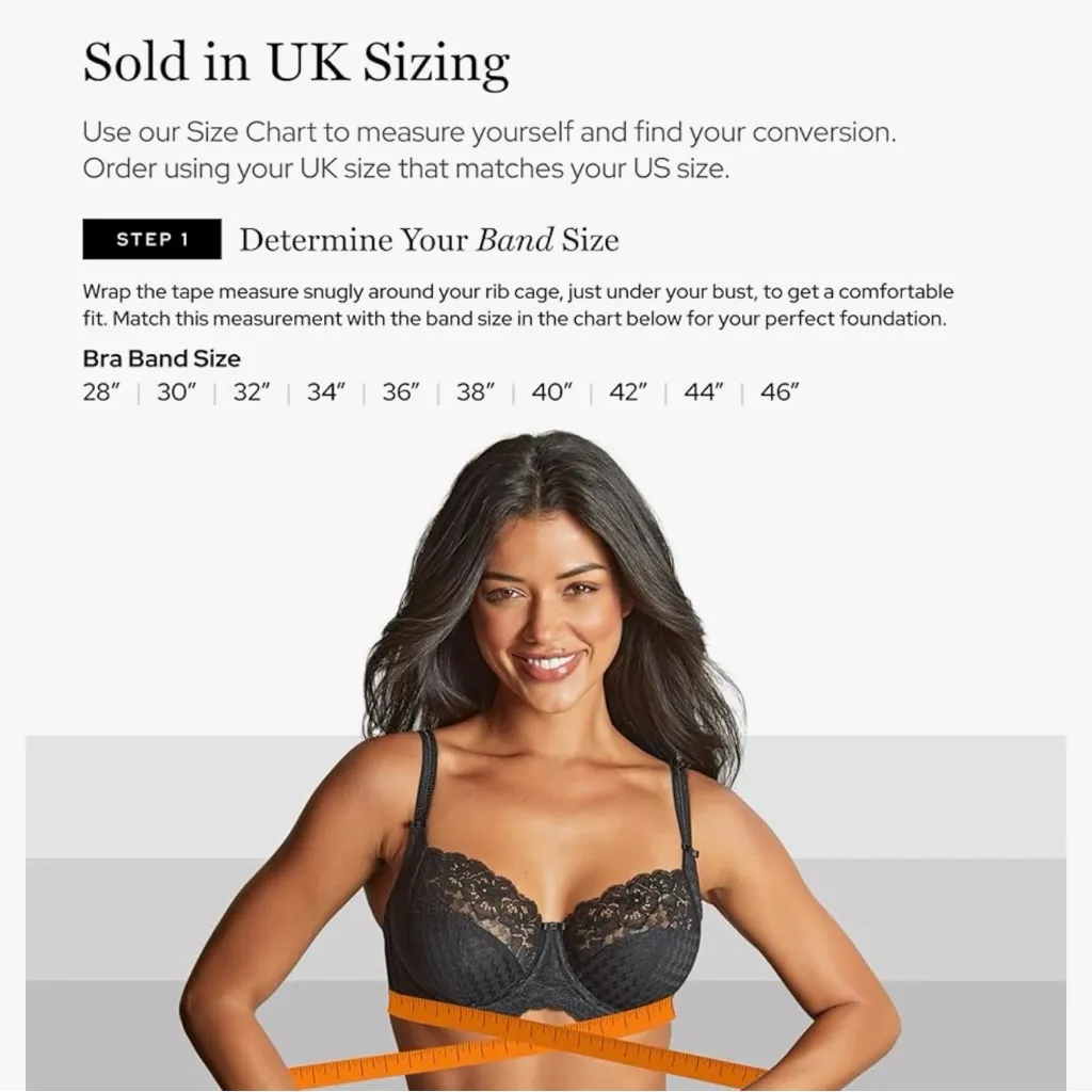 Panache Women's Clara Underwire Full Coverage Stretch Black Lace Bra - Size: 34J - Image 10