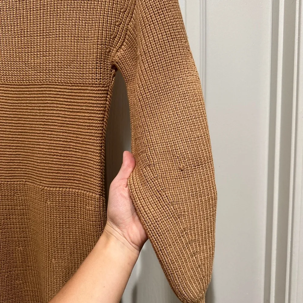 STAUD Marylebone Sweater Dress in Camel - Image 13