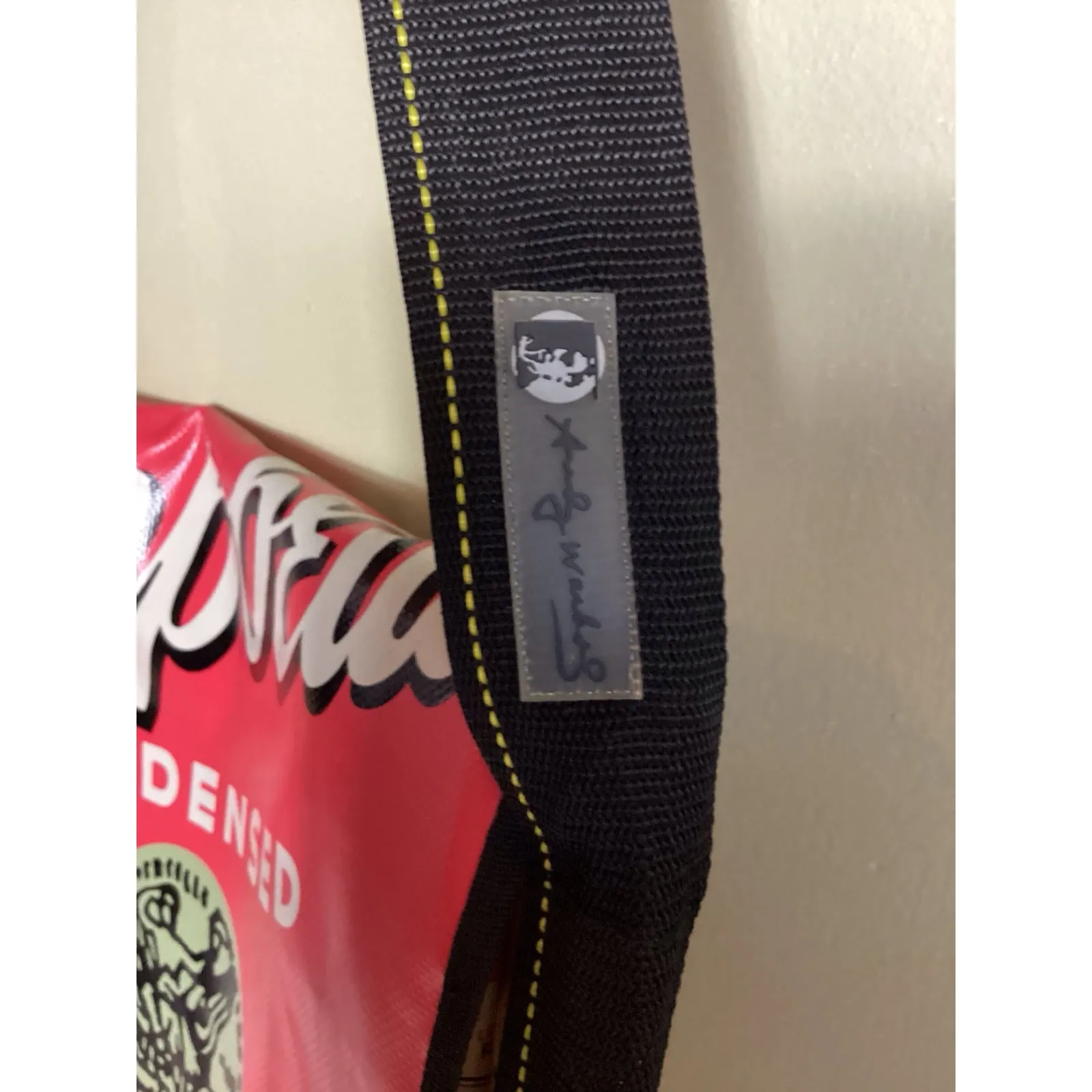 Loop NYC Messenger Bag Andy Warhol Oversized Campbells Soup EUC *Great Bag* Red - Image 5