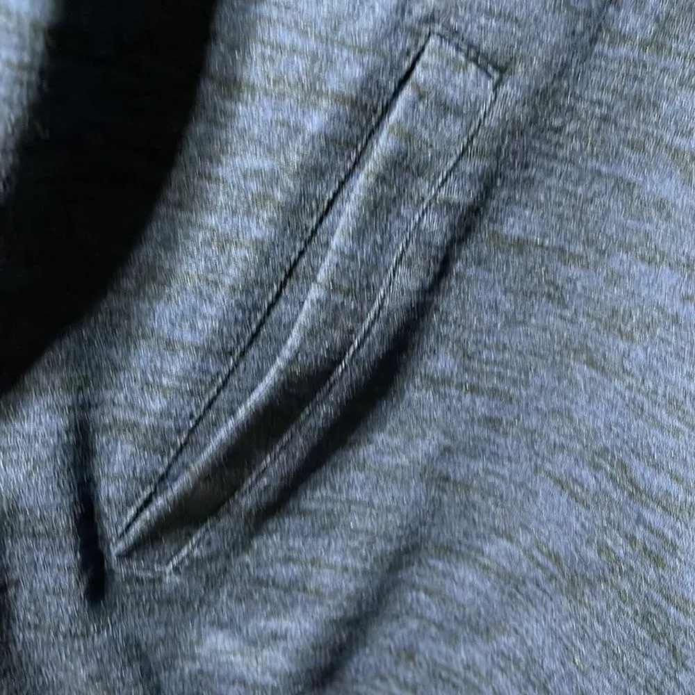 H by Halston Lightweight Navy Stretch Zip-Front Blazer - Image 6