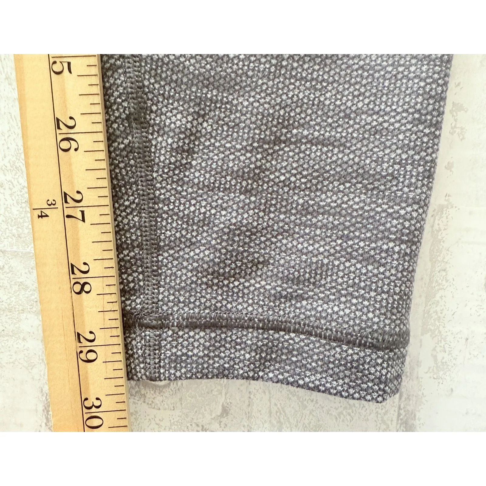 Lululemon Wunder Under Hi Rise Diamond Jacquard Black Slate Yoga Pant Sz 12 - Image 7