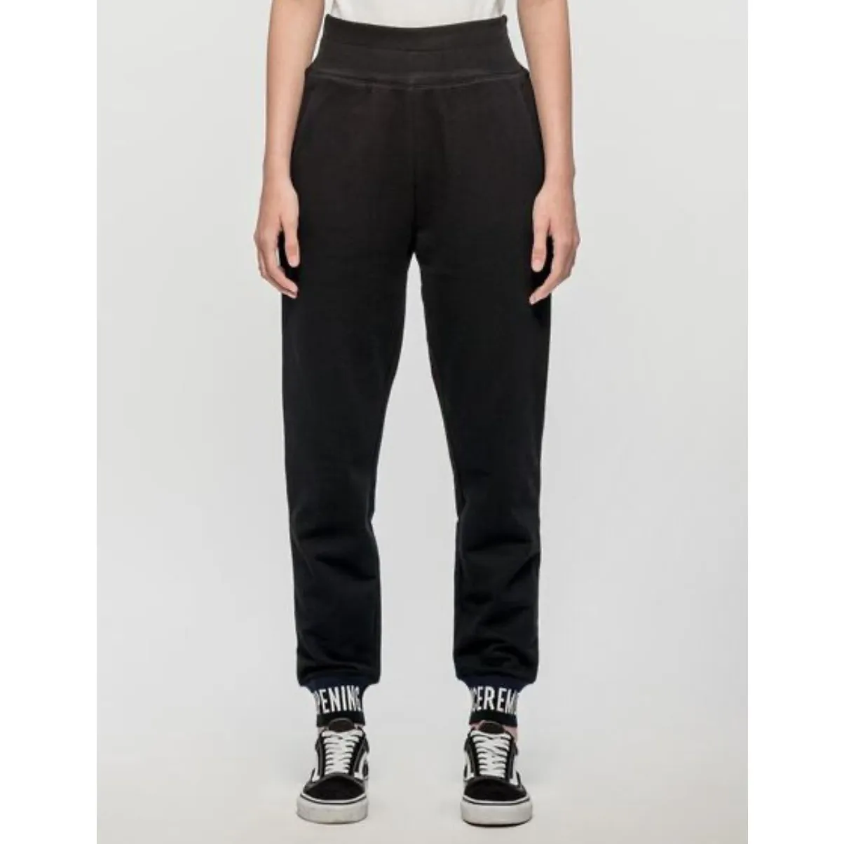 Opening Ceremony Signature Logo Foldover Waist Joggers Black Size Large - Image 2