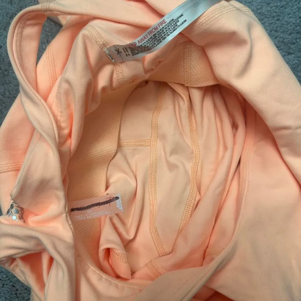 Free People movement bodysuit jumpsuit never better runsie S light neon orange - Image 6