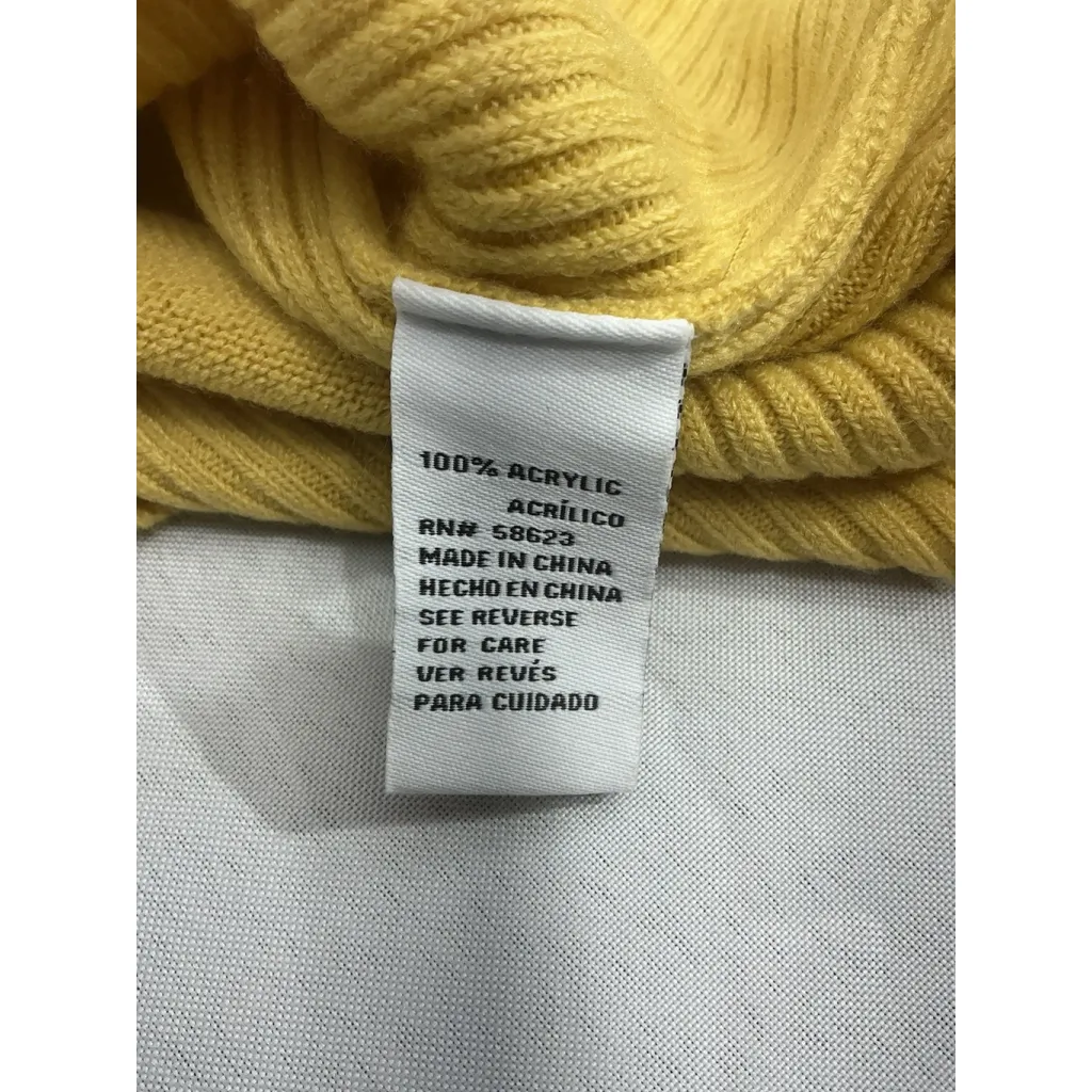 Womans Carol rose Sweater XL Gold Crew Neck Pullover - Image 4