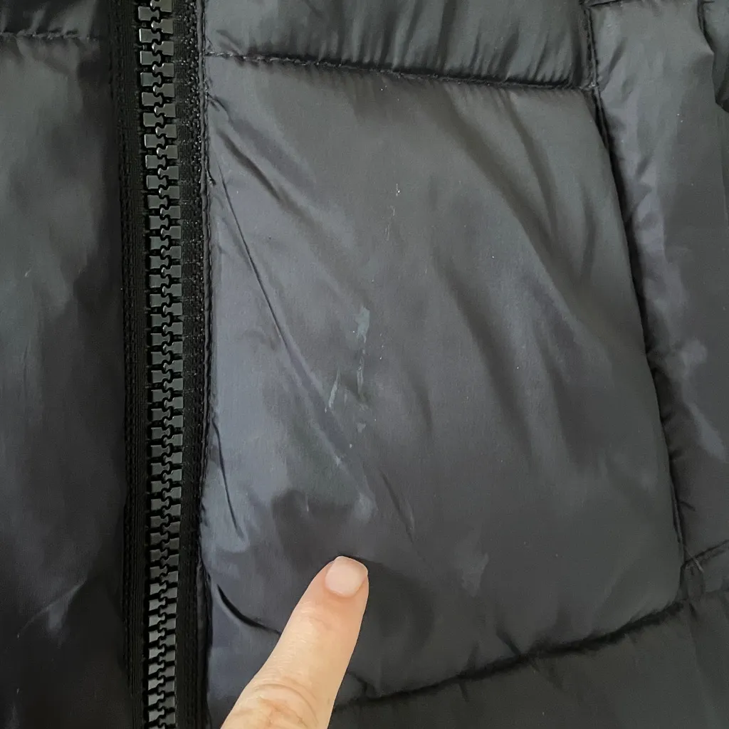 Kangol Puffer Jacket for H&M Black Size XXS Double Zip Hooded Trench Puffer - Image 14