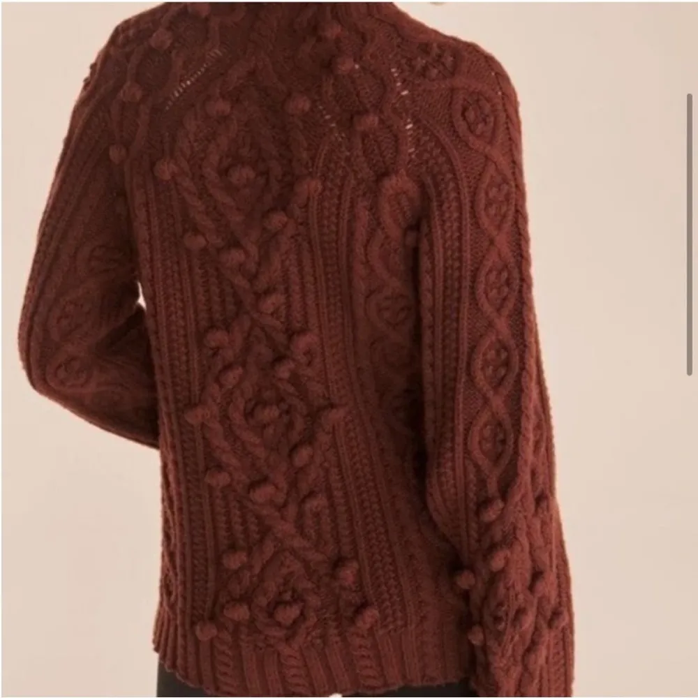 Rebecca Taylor rich mahogany mock neck sweater - Image 8