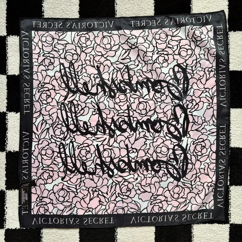 NWT Victoria’s Secret Rose Print Bombshell Scarf - Image 6