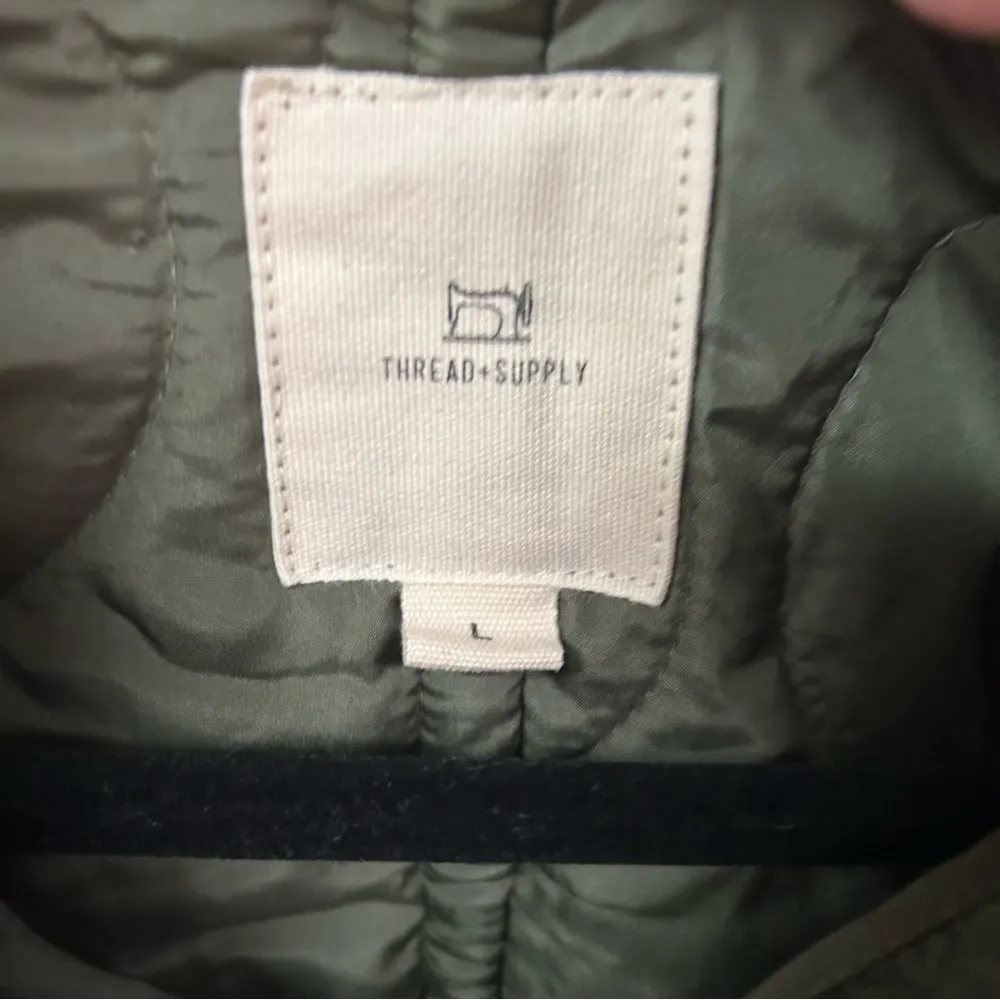 Olive Quilted Vest Green Size L - Image 2