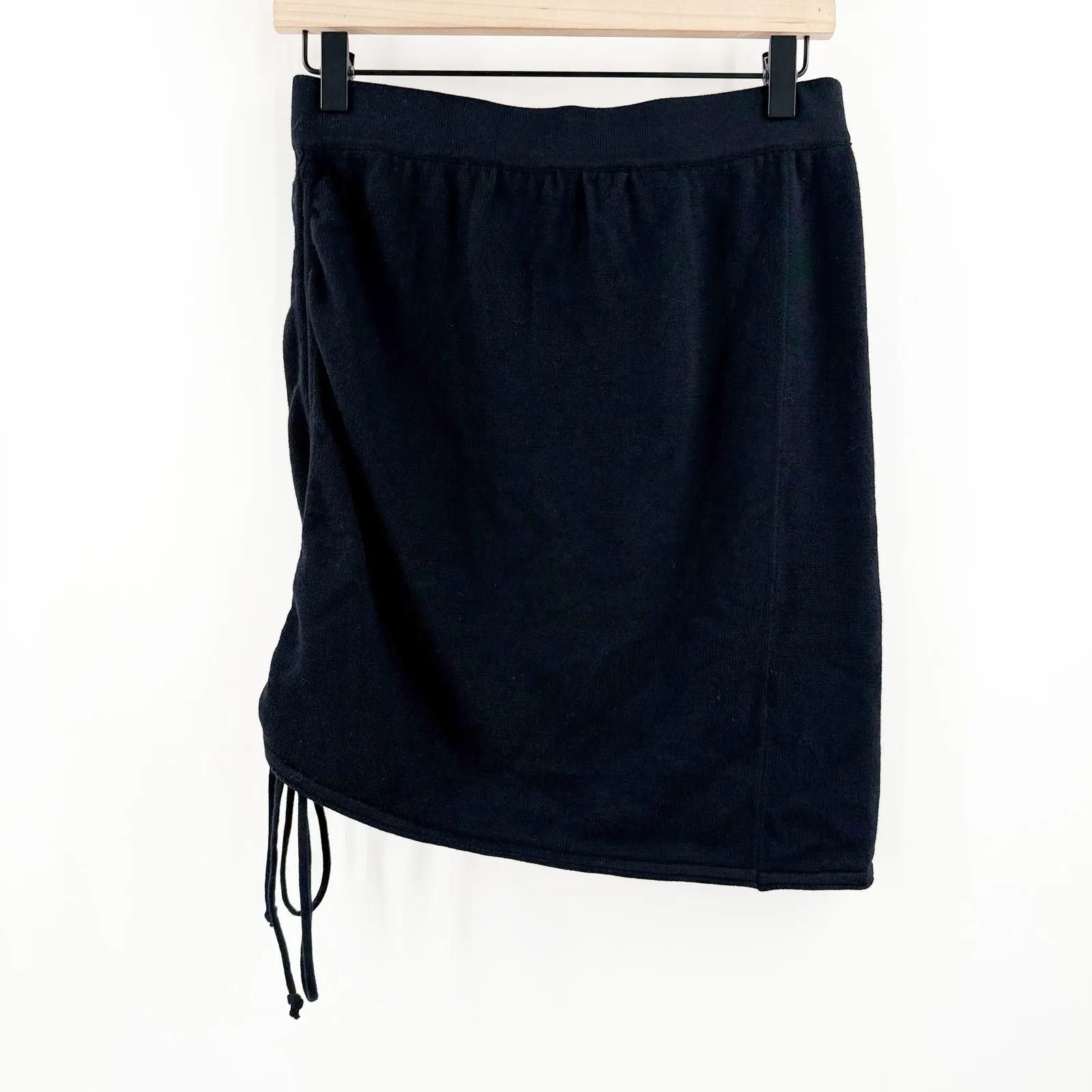 MODERN CITIZEN Taryn Skirt Size Medium Seawool NWOT Blend Side Ties Ruched NEW - Image 4