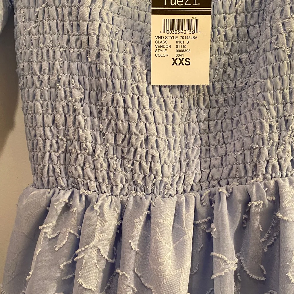 Rue21 Sky Blue Long Sleeve Romper Dress - Image 10