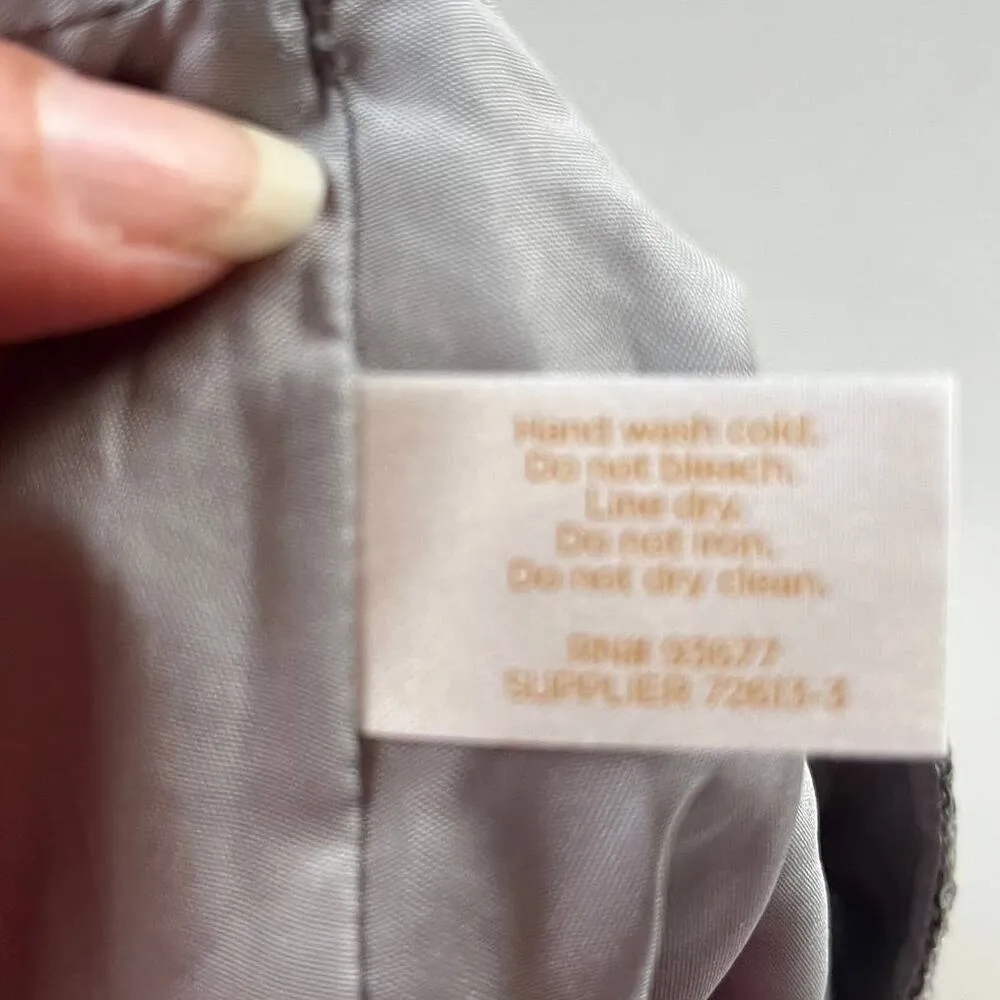 Decree Sequin Mini Skirt Sz M Silver Y2K Clubwear Festival Glam Party Bling - Image 10